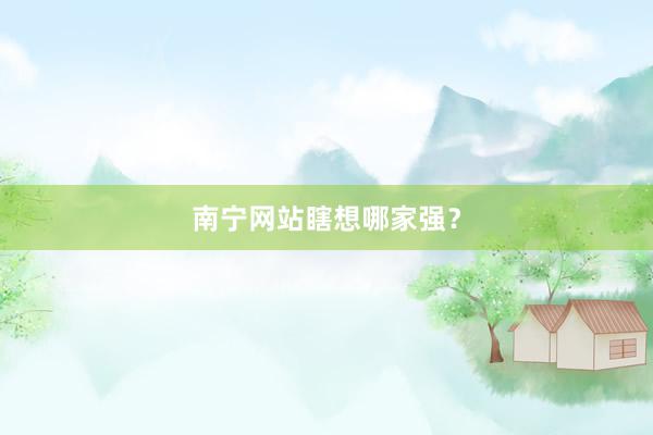 南宁网站瞎想哪家强？