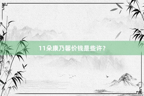 11朵康乃馨价钱是些许?