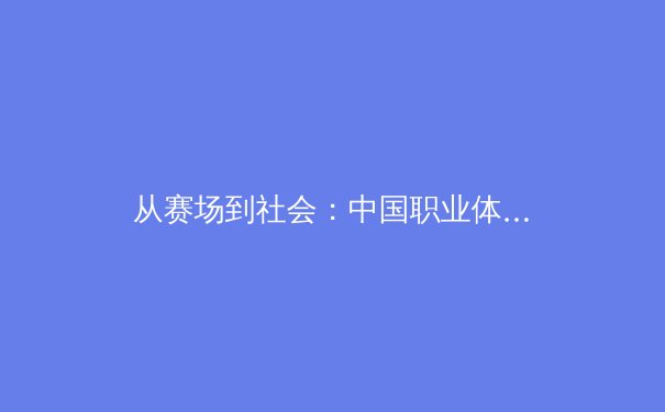 从赛场到社会：中国职业体育商业化的机遇与伦理挑战 - 2